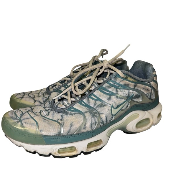 New Nike Air Max Plus TN Palm Pack Green White Sneakers CI2301-300 Men's Sz 10.5 - Picture 1 of 12